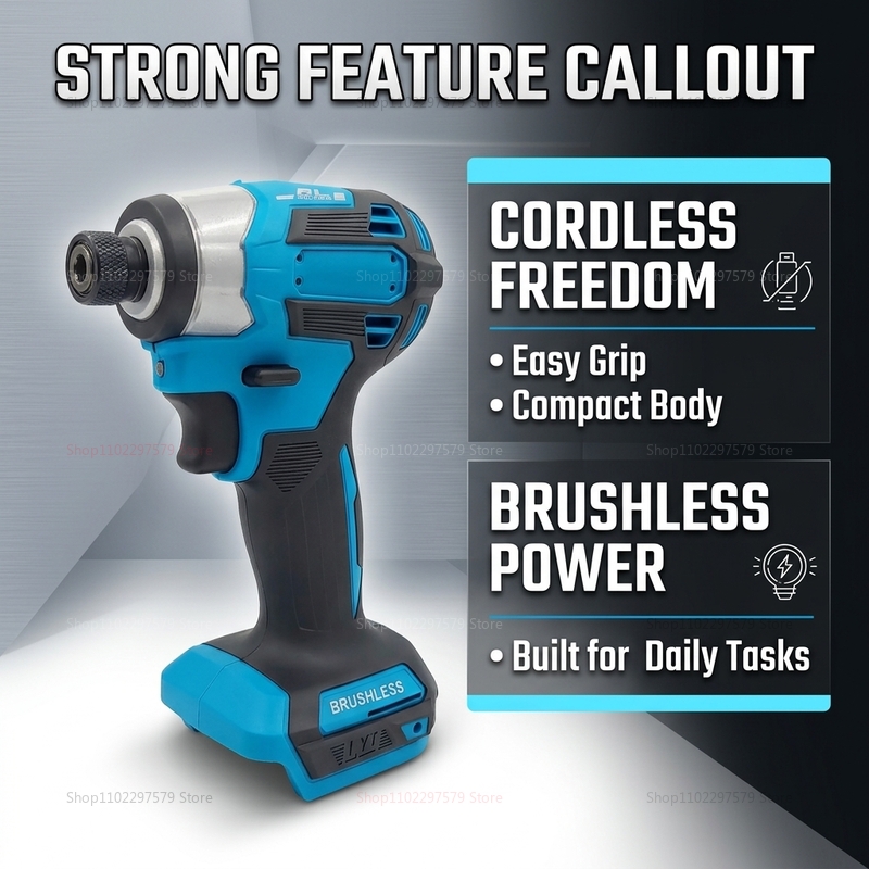 Akülü Fırçasız Darbeli Güçlü A - Power Tools In Construction incelemesi ve fiyatı