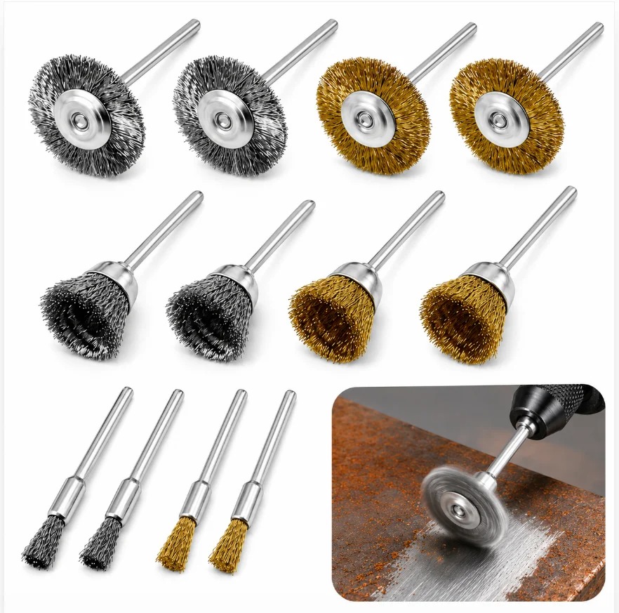 12 Parça Pirinç Fırça Çelik Te - Rotary Tool Kit incelemesi ve fiyatı