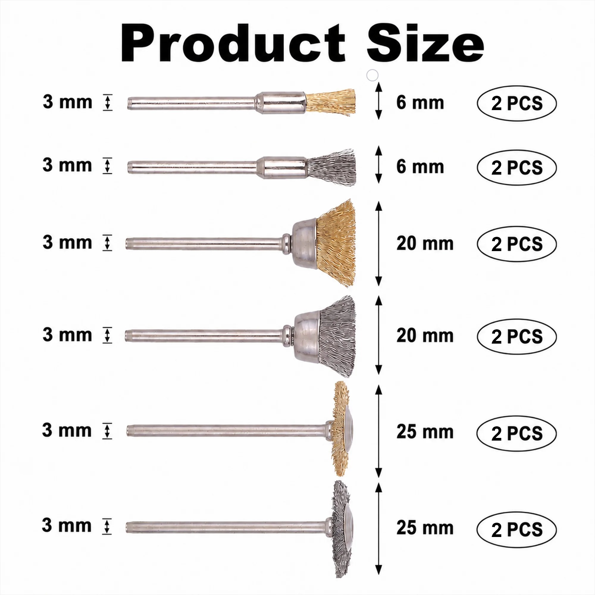 12 Parça Pirinç Fırça Çelik Te - Rotary Tool Kit incelemesi ve fiyatı
