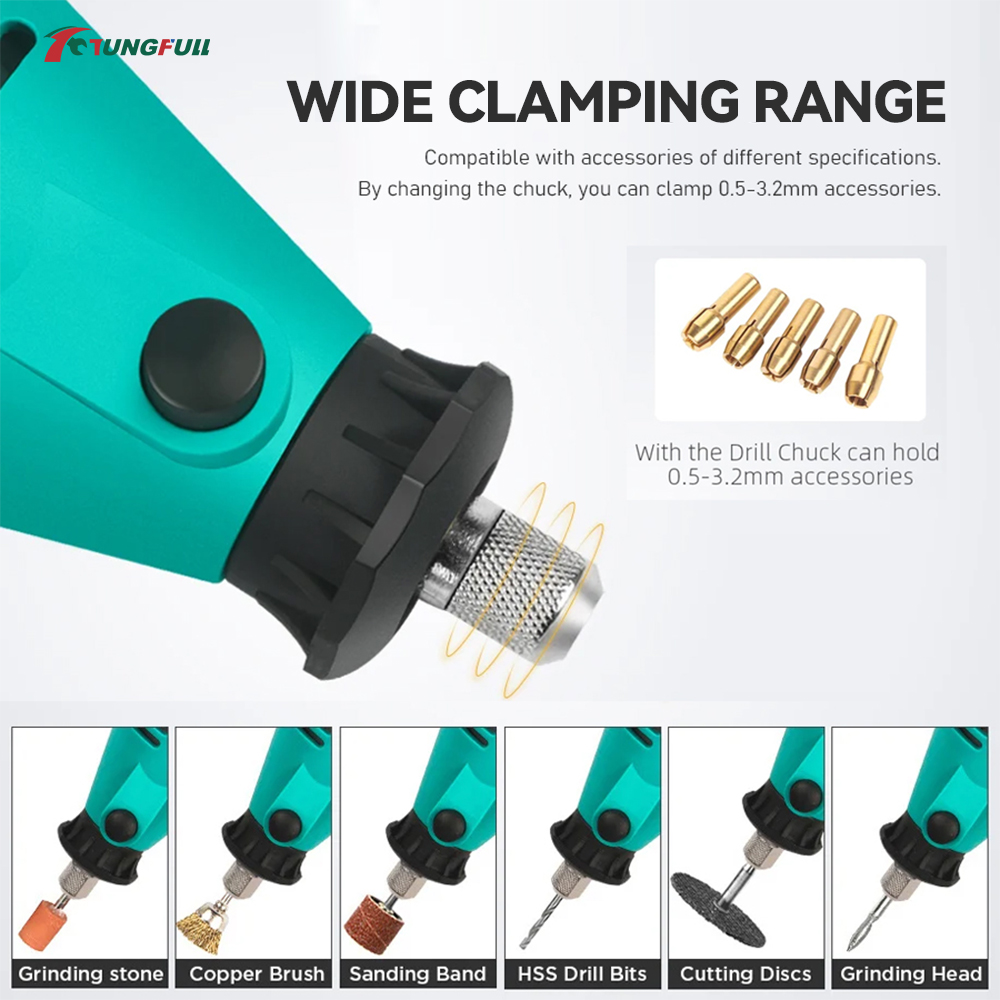 TUNGFULL Mini Elektrikli Taşla - Rotary Tool Kit incelemesi ve fiyatı