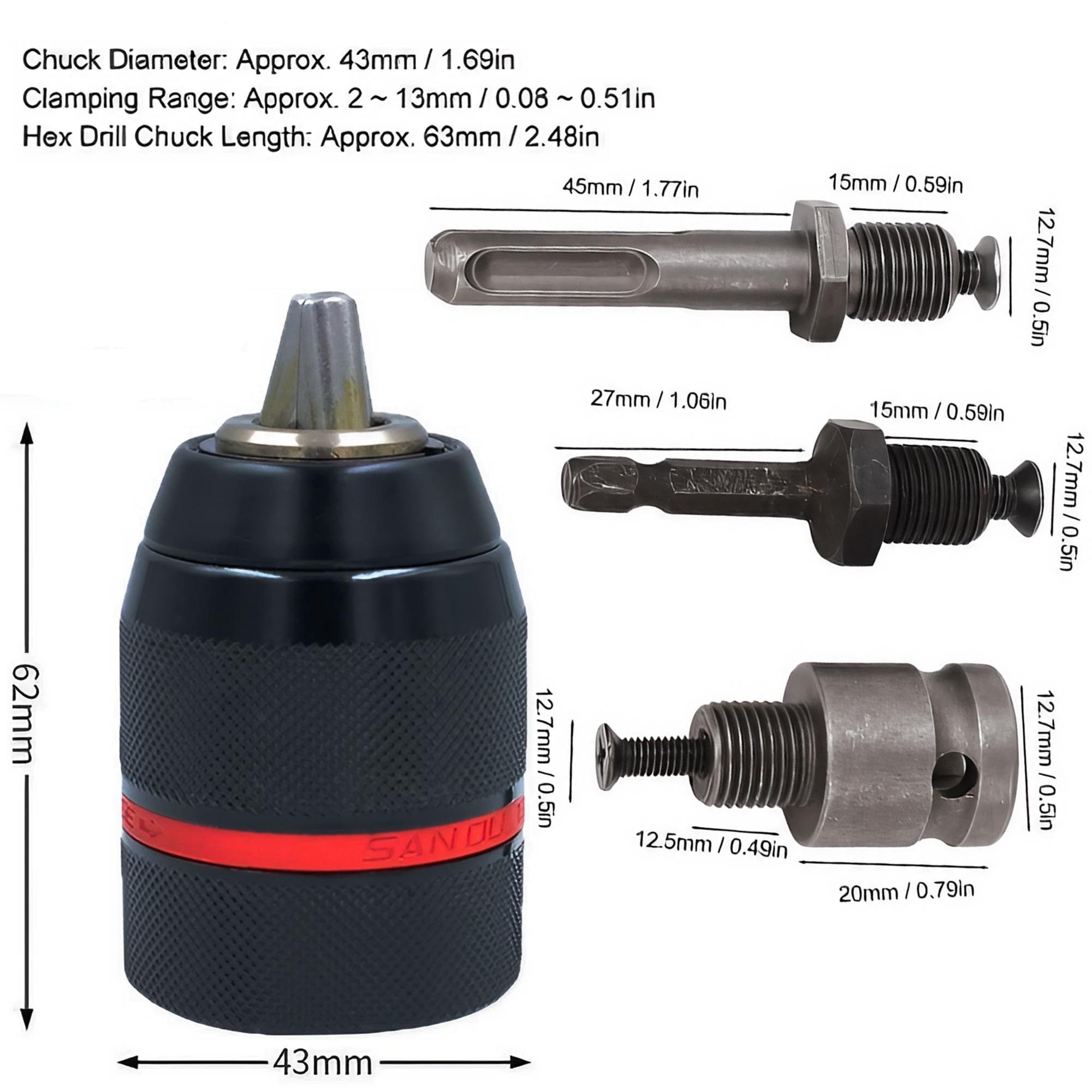 Anahtarsız Matkap Mandreni Ağı - Power Tools In Construction incelemesi ve fiyatı
