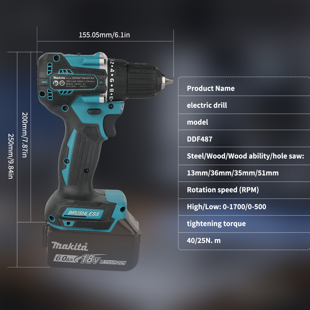 18V Fırçasız Akülü Matkap 410W - Power Tools Hardware incelemesi ve fiyatı