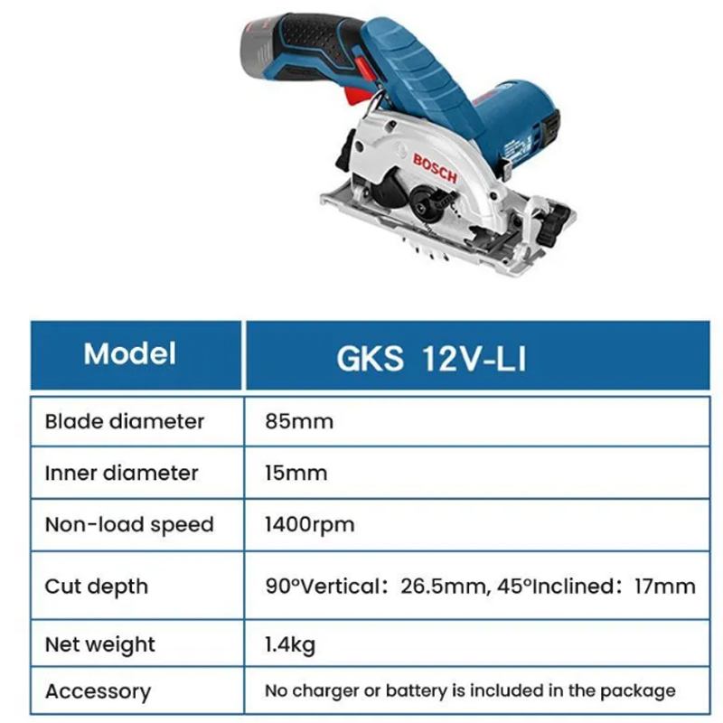 BOSCH GKS 12V-LI Elektrikli Da - Circular Saw Cordless incelemesi ve fiyatı